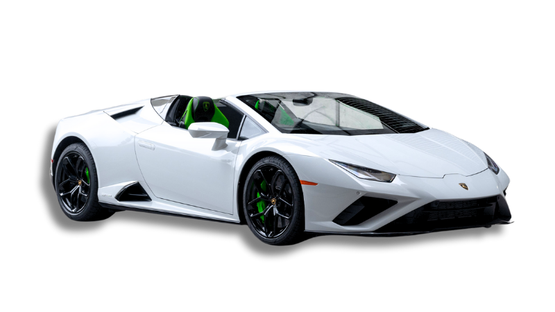 Lamborghini Huracan Evo Spyder - White Front View